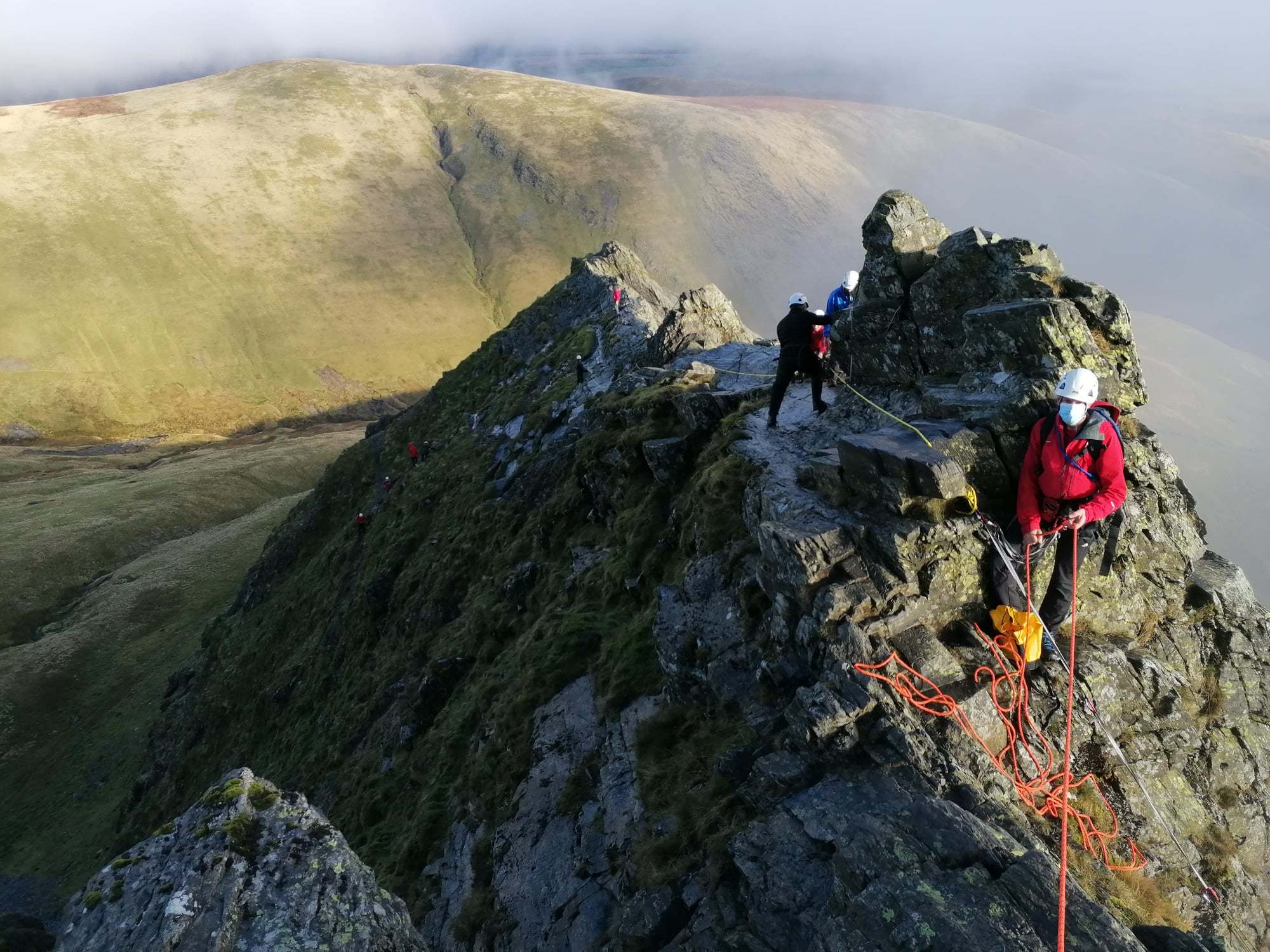 Keswick Mountain Rescue Team Called When Teenagers And Dog Became Stuck On Sharp Edge Blencathra News And Star