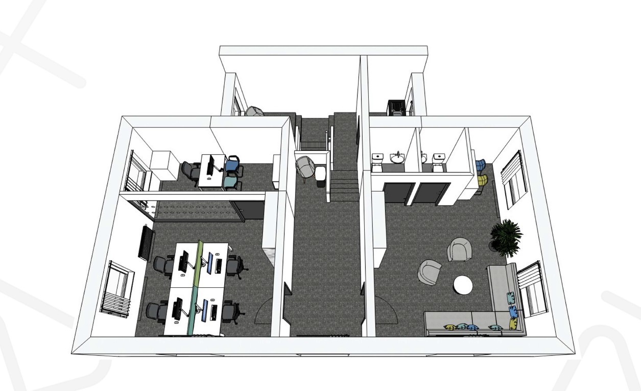 PLANS: The arcitect plans for the first floor of The Whitehouse